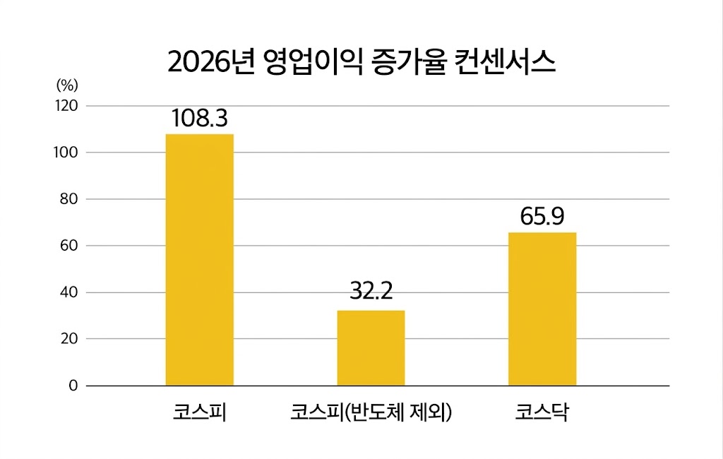 2026년 영업이익 증가율 컨센서스